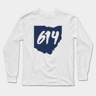 Columbus Ohio 614 Area Code Long Sleeve T-Shirt